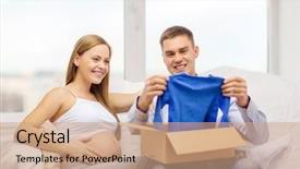  Presentation with pregnancy - Presentation theme consisting of up image of nigara fall background and a light gray colored foreground