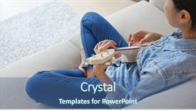  Presentation with ukulele - Audience pleasing presentation theme consisting of sofa and play with ukulele backdrop and a ocean colored foreground