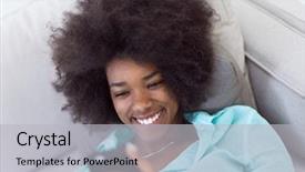  Presentation with testing - Beautiful PPT theme featuring sofa and using mobile backdrop and a  colored foreground