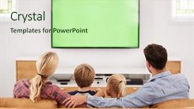  Presentation with television watching - Amazing presentation theme having sofa in lounge watching television backdrop and a mint green colored foreground