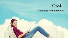  Presentation with happiness - Cool new slide deck with comutication - home leisure technology and happiness backdrop and a arctic colored foreground