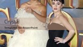  Presentation with evil - PPT theme with sofia-wylie-and-sophia-anne background and a coral colored foreground