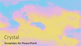  Presentation with pastel pink - Presentation design featuring pastel colored pink to blue background and a blonde colored foreground