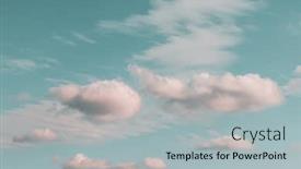  Presentation with soft colors - Beautiful presentation theme featuring soft-clouds-formation-light-pastel backdrop and a light gray colored foreground