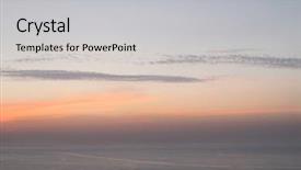  Presentation with ocean - Beautiful PPT layouts featuring soft dusky ocean sunset backdrop and a light gray colored foreground