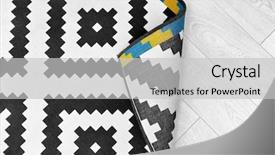  Presentation with carpet - PPT layouts featuring soft edge - black and white carpet background and a light gray colored foreground