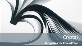  Presentation with abstract - Amazing slide set having soft edge - paper sheets forming abstract curves backdrop and a ocean colored foreground