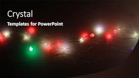 Presentation with christmas lights - Presentation having soft-focur-blur-christmas-color background and a black colored foreground