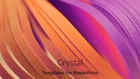  Presentation with abstract wave - Presentation theme consisting of soft-focus-abstract-color-wave background and a red colored foreground