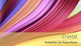  Presentation with abstract wave - Amazing PPT theme having soft-focus-abstract-gradient-color backdrop and a yellow colored foreground