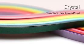  Presentation with rainbow wave - Presentation having soft-focus-blur-abstract-color background and a lemonade colored foreground