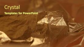  Presentation with abstract gold - Theme enhanced with soft-focus-blur-abstract-gold background and a tawny brown colored foreground