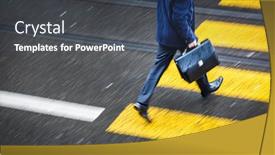  Presentation with blur abstract people people - Audience pleasing slide deck consisting of soft-focus-blurred-abstract-image backdrop and a dark gray colored foreground