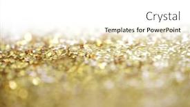  Presentation with gold sparkle - Audience pleasing PPT theme consisting of soft focus gold bronze glitter shine dots confetti abstract light blur blink sparkle background backdrop and a white colored foreground