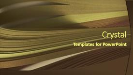  Presentation with abstract wave - Presentation theme enhanced with soft-focus-grain-abstract-brown background and a tawny brown colored foreground