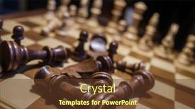  Presentation with chess pieces - Presentation featuring soft-focus-of-closeup-brown background and a tawny brown colored foreground