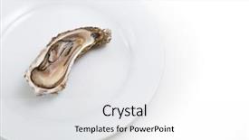  Presentation with oyster mushrooms fresh mushrooms - Cool new theme with soft focus restaurant delicacy backdrop and a white colored foreground