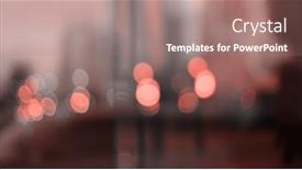  Presentation with abstract light - Slide set having soft-focus-smoke-abstract-city background and a coral colored foreground