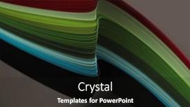  Presentation with abstract wave - Presentation theme having soft-focuscolor-strip-wave-paper background and a wine colored foreground