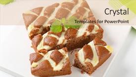  Presentation with gingerbread - Amazing theme having soft gingerbread cake with cream cheese backdrop and a coral colored foreground