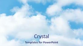  Presentation with wallpaper kopi - PPT theme featuring soft light horizon - clouds background wallpaper background and a  colored foreground