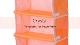  Presentation with hydrogen storage - Presentation design with soft-orange-hanging-storage-shelves background and a coral colored foreground