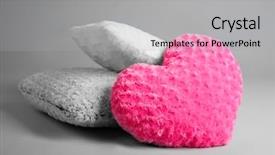  Presentation with soft gold of light - Slide deck having soft pillows on light background background and a  colored foreground