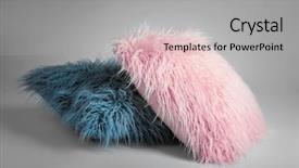  Presentation with light - PPT theme enhanced with soft pillows on light background background and a light gray colored foreground