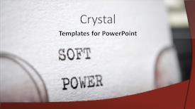  Presentation with power - Presentation theme with soft-power-phrase-written and a white colored foreground