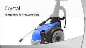  Presentation with china clothes washing machine - Slides having soft robot - mobile car washing machine background and a white colored foreground