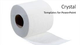  Presentation with toilet - Audience pleasing slides consisting of soft simple - roll of toilet paper backdrop and a  colored foreground