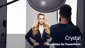  Presentation with glamour - Colorful slide set enhanced with soft skills - photographer taking pictures backdrop and a wine colored foreground