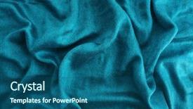  Presentation with textile and fabric industry - Audience pleasing slides consisting of soft textile fabric for background backdrop and a ocean colored foreground