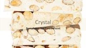  Presentation with hazelnuts - Presentation theme featuring soft-turron-blocks-with-almonds background and a lemonade colored foreground