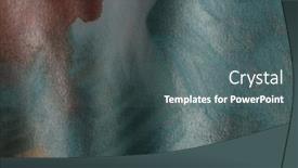  Presentation with abstract watercolor - Presentation theme with soft-wet-watercolor-paper-texture background and a dark gray colored foreground