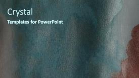  Presentation with blue marble - PPT layouts with soft-wet-watercolor-paper-texture background and a ocean colored foreground