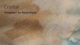  Presentation with silver abstract - PPT theme enhanced with soft-wet-watercolor-paper-texture background and a  colored foreground