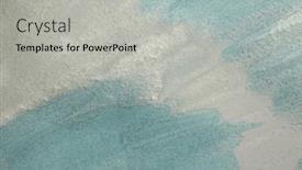 Presentation with blue marble - Theme featuring soft-wet-watercolor-paper-texture background and a light gray colored foreground