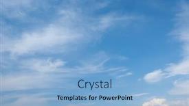  Presentation with sky blue - Slide set with soft-white-clouds-against-blue and a light blue colored foreground