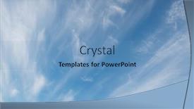  Presentation with sky blue - Slide set featuring soft-white-clouds-against-blue and a  colored foreground