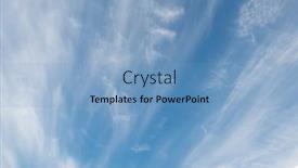  Presentation with blue sky - Audience pleasing theme consisting of soft-white-clouds-against-blue and a  colored foreground