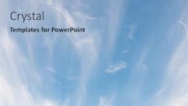  Presentation with sky blue - Audience pleasing presentation consisting of soft-white-clouds-against-blue and a  colored foreground