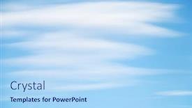  Presentation with blue sky - Presentation enhanced with soft-white-clouds-against-blue and a  colored foreground