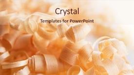  Presentation with shaving - Colorful PPT theme enhanced with soft wood curls or shavings backdrop and a lemonade colored foreground