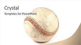  Presentation with baseball field - Colorful slides enhanced with softball field - baseball ball backdrop and a white colored foreground