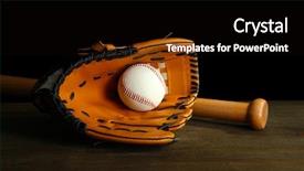  Presentation with baseball field - Audience pleasing slides consisting of rear chain and sprocket backdrop and a dark gray colored foreground