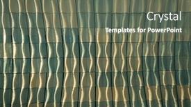  Presentation with reflecting - Presentation theme featuring softly-coloured-irregularly-undulating-tile background and a gray colored foreground