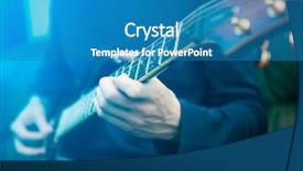  Presentation with business plan blue - Beautiful slides featuring softpower - electric guitar player blue lensflare backdrop and a teal colored foreground
