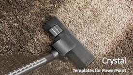  Presentation with cleaning - Theme enhanced with softservices - cleaning concept - vacuum cleaner background and a tawny brown colored foreground