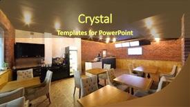  Presentation with car wash - Beautiful slides featuring softservices - empty modern cafe with brick backdrop and a tawny brown colored foreground